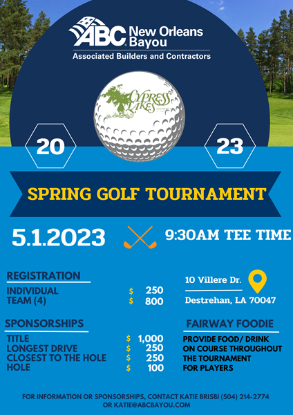 2023 Spring Golf Tournament